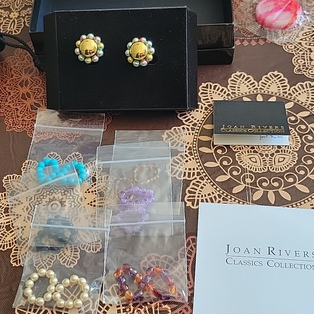 Joan rivers clip on earrings
